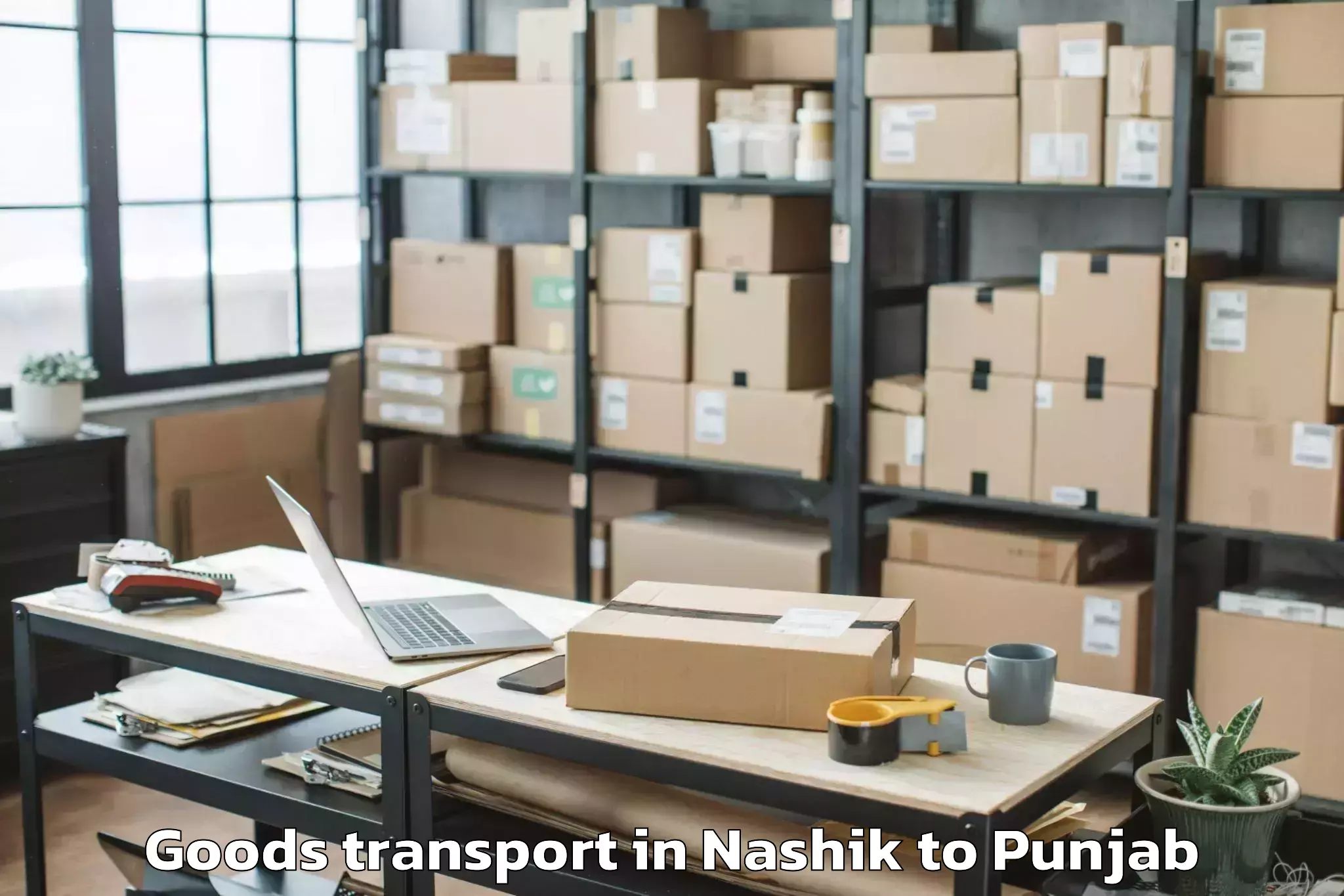 Discover Nashik to Dera Baba Nanak Goods Transport